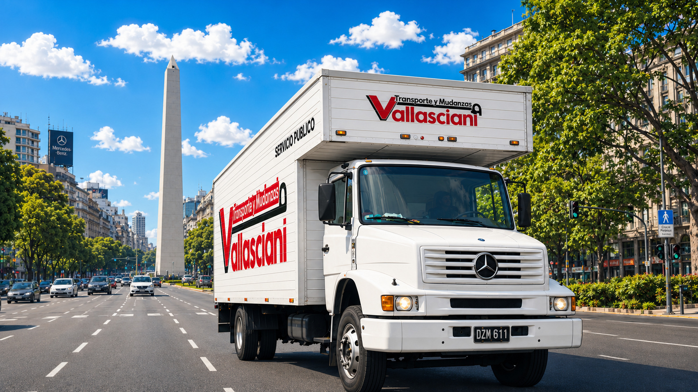 Camión de Mudanzas Vallasciani para mudanzas Bahía Blanca Buenos Aires
